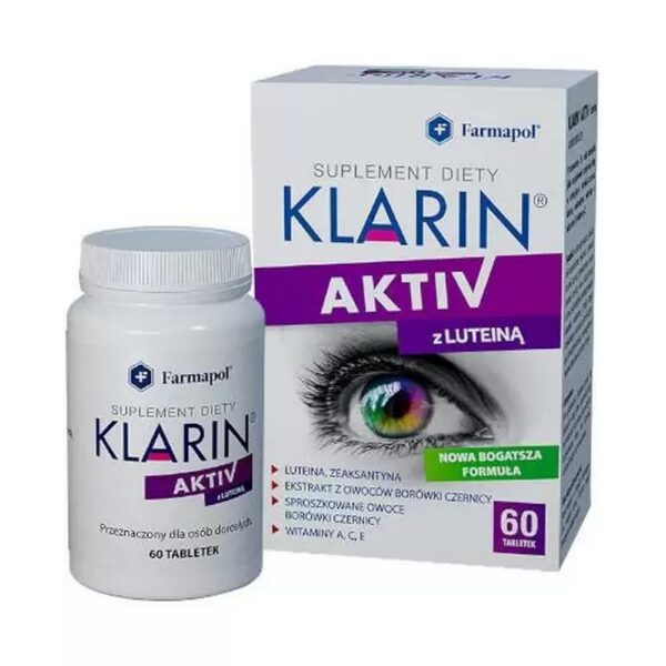 Klarin Aktiv with Lutein 60 Tablets