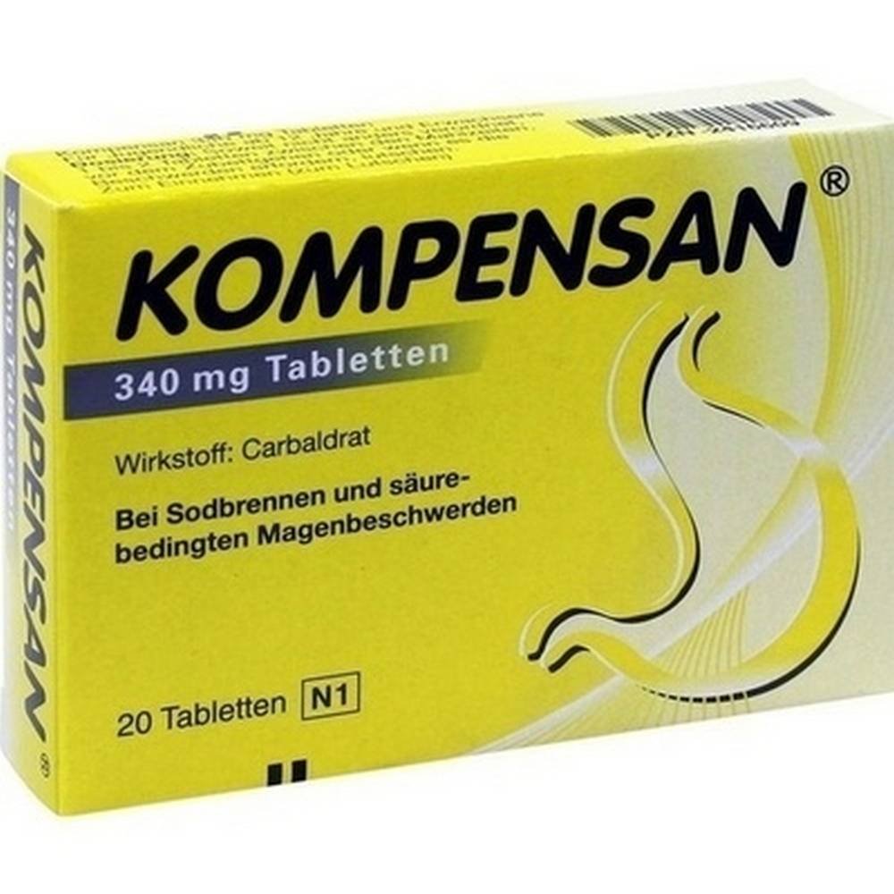Kompensan Tablets 340 mg 20 pcs