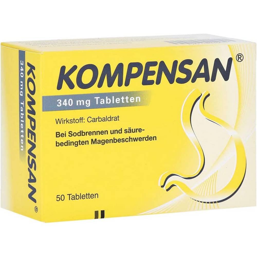 Kompensan Tablets 340 mg 50 pcs