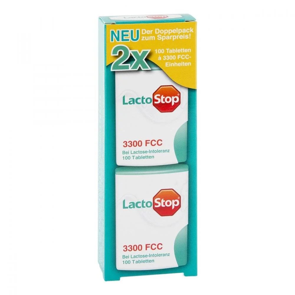 Lactostop 3300 FCC Tablets Click Donor Double Pack 2x100 pcs