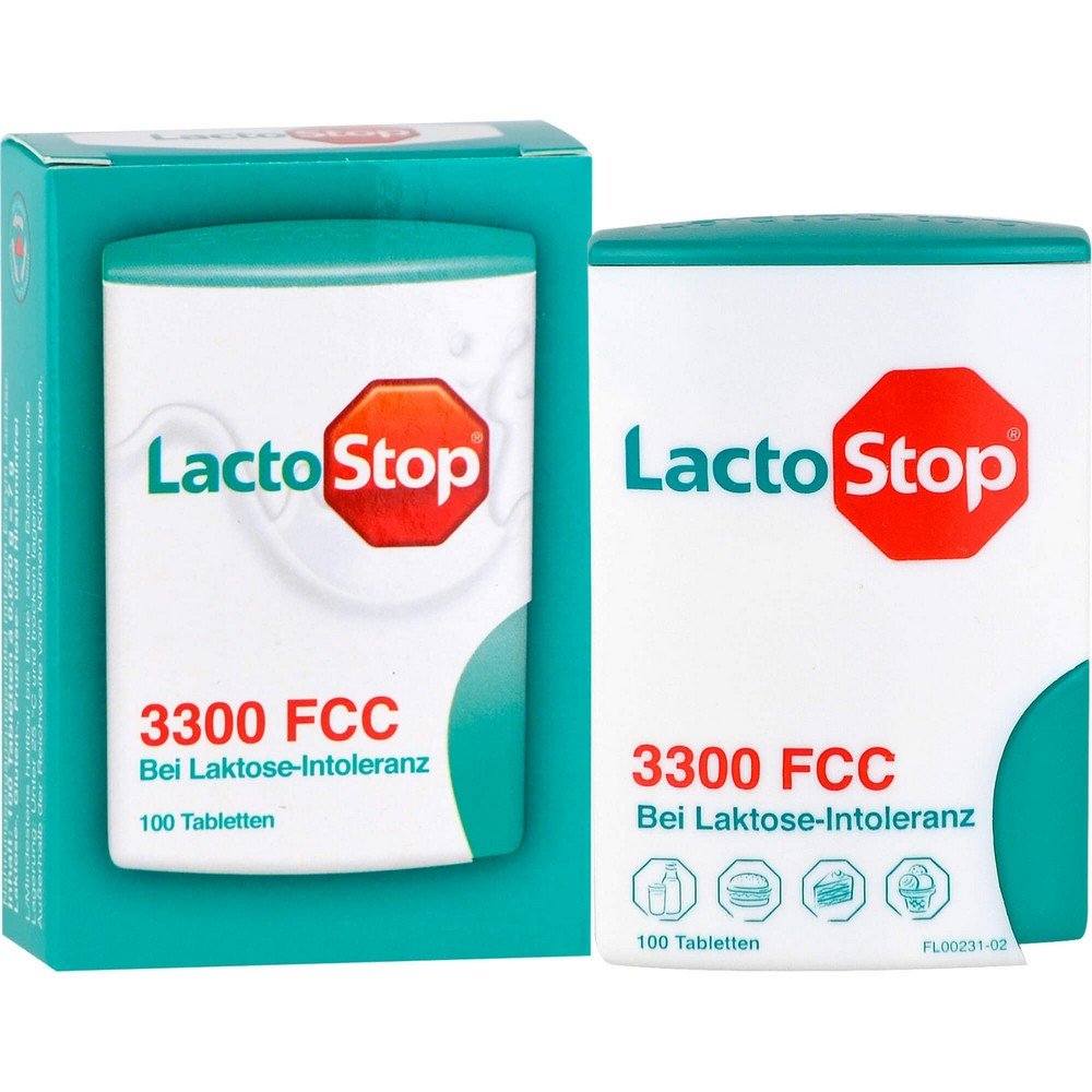 Lactostop 3300 FCC Tablets Click Spender 100 pcs