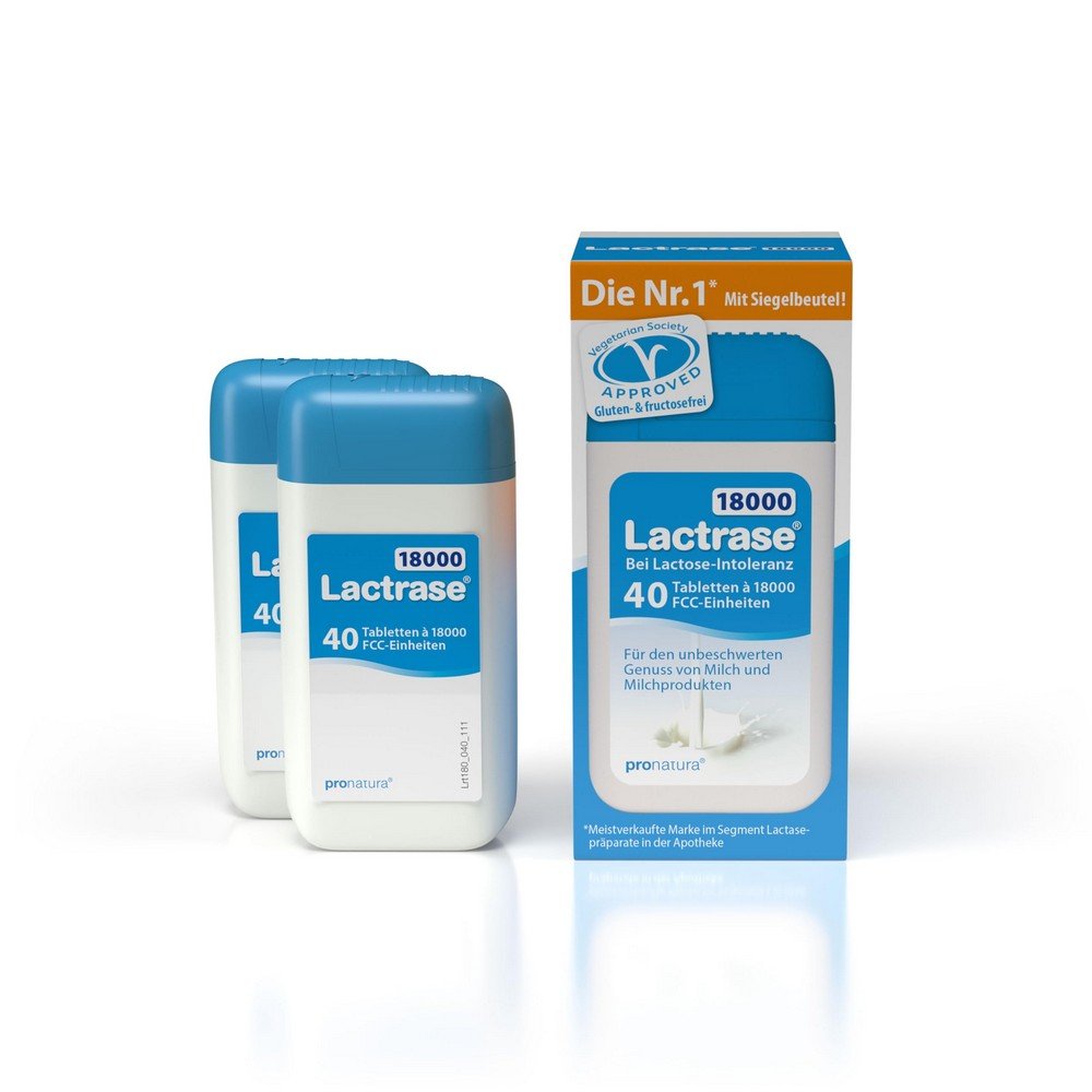 Lactrase 18000 FCC Tablets Dispenser 40 pcs