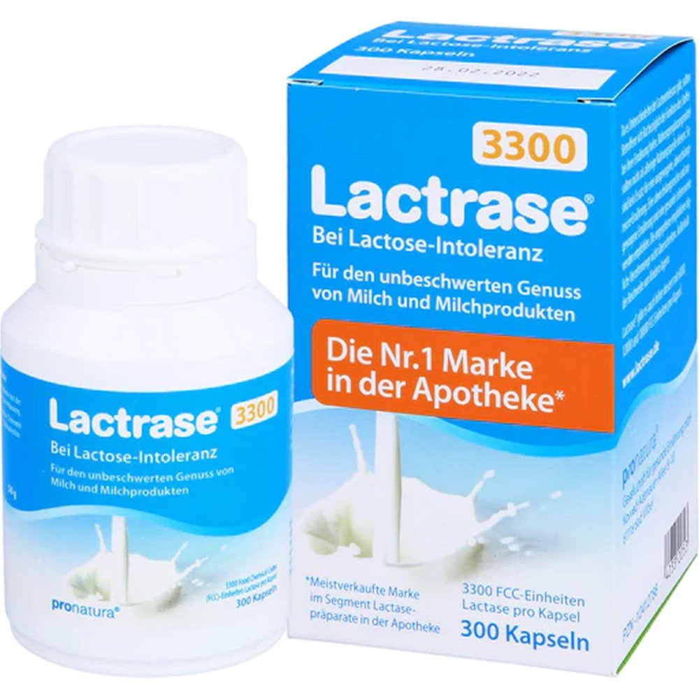 Lactrase 3300 FCC Capsules 300 pcs