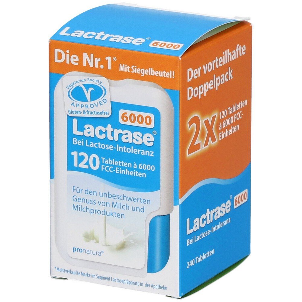 Lactrase 6000 FCC Tablets Click Dispenser Double Pack 2x120 pcs