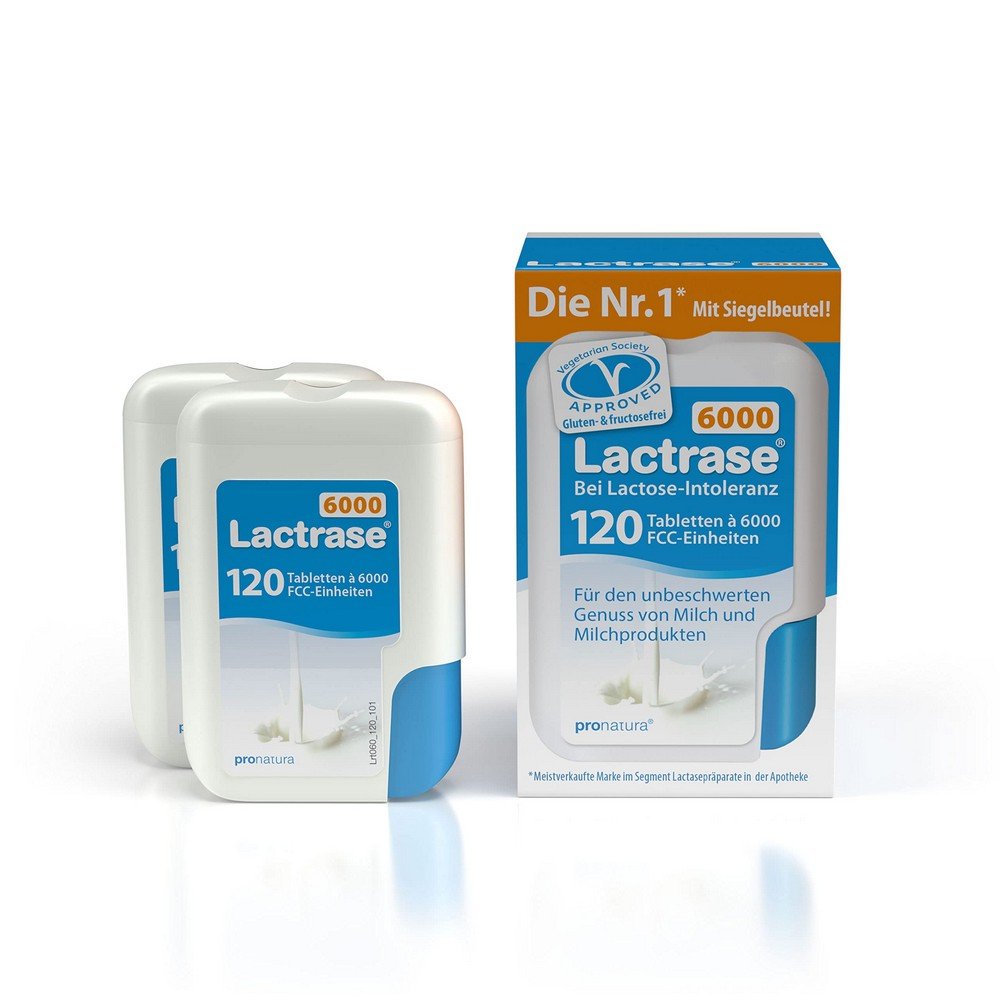 Lactrase 6000 FCC Tablets Click Dispenser 120 pcs