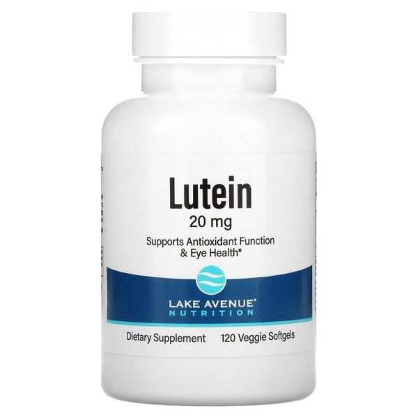 Lake Avenue Nutrition Lutein 20 mg 120 Vegetable Softgels