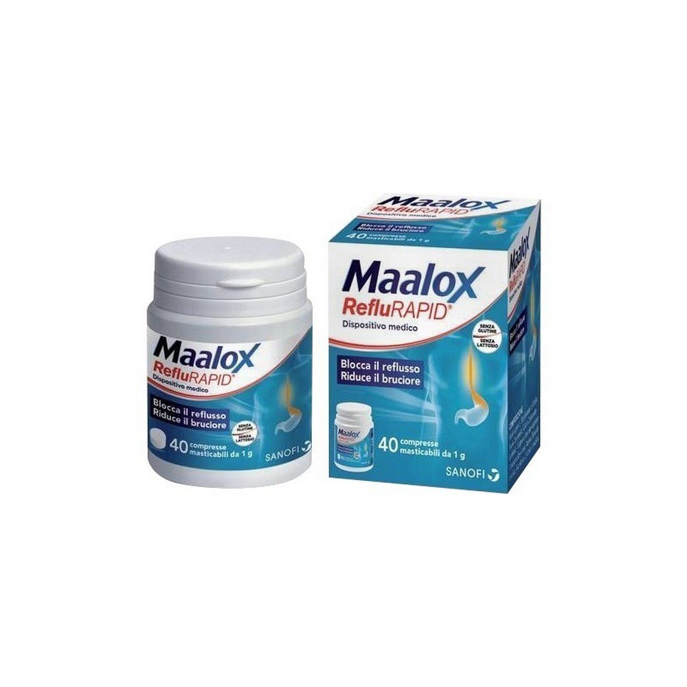 Maalox Reflurapid Chewable Tablets for Gastric Hyperacidity, 40 pcs — Maalox Reflurapid