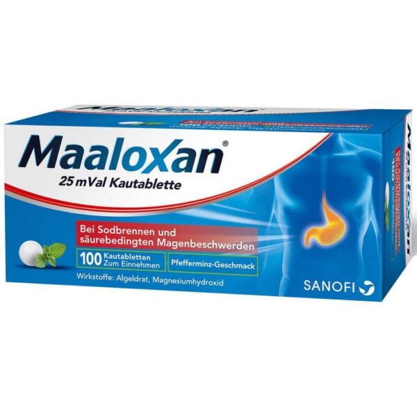 Maaloxan 25 mVal Chewable Tablets 100 pcs