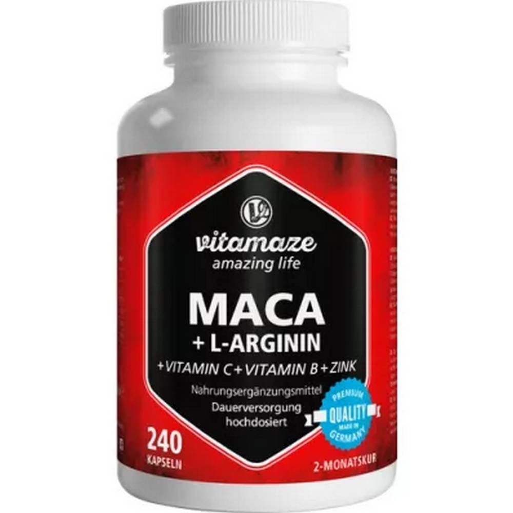 Maca + L-Arginine Capsules 240 Pieces