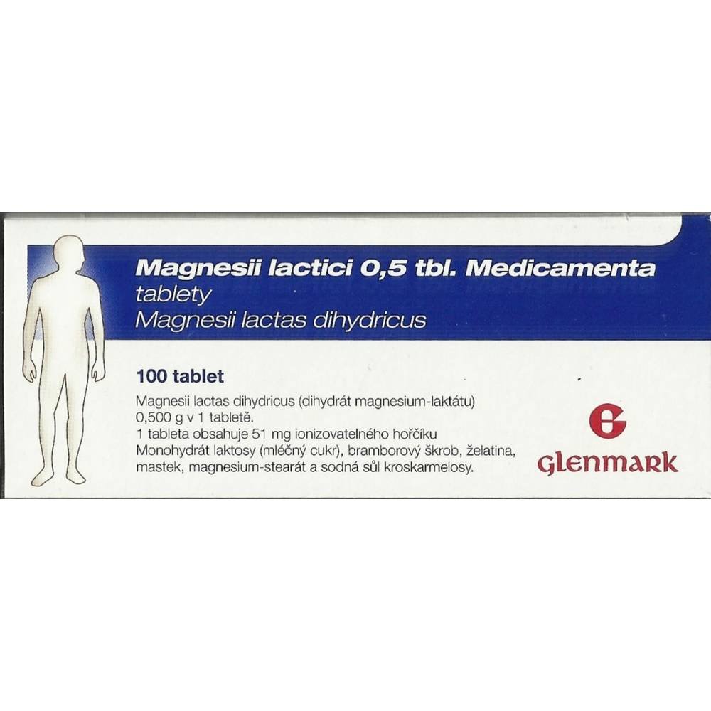 MAGNESII LACTICI 0.5 g — 100 pcs