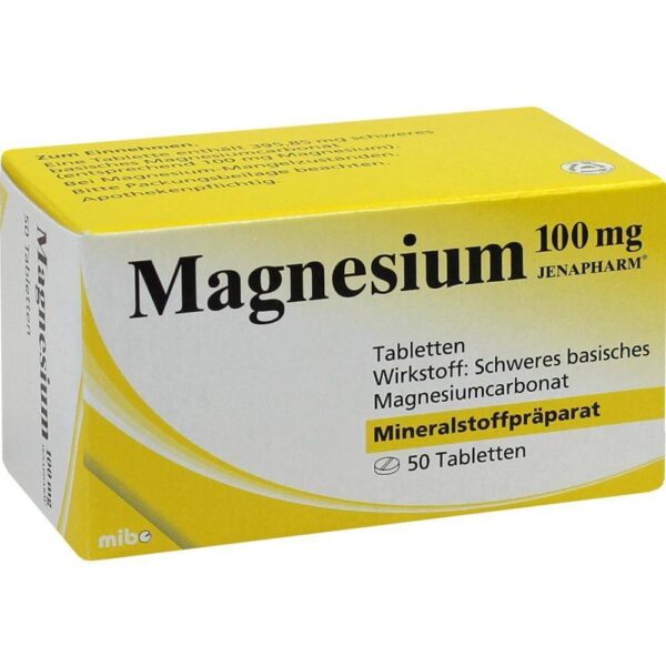 Magnesium 100 mg Jenapharm Tablets 50 pcs