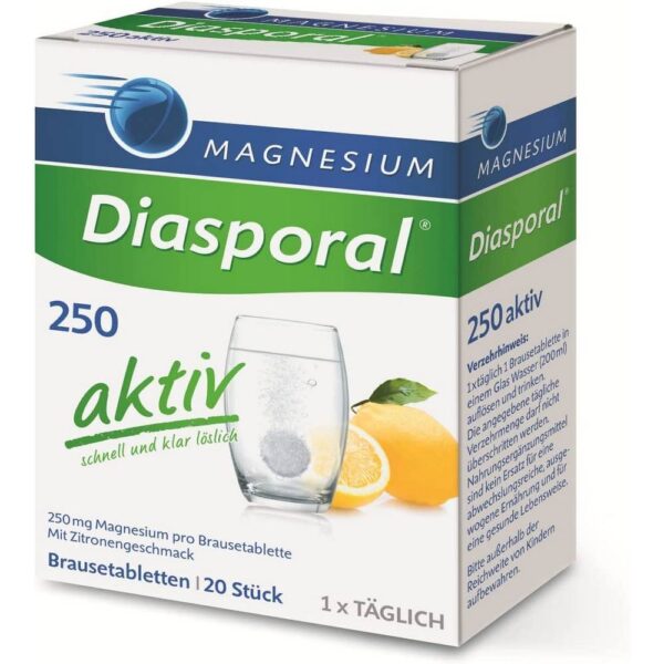 MAGNESIUM DIASPORAL 250 active effervescent tablets