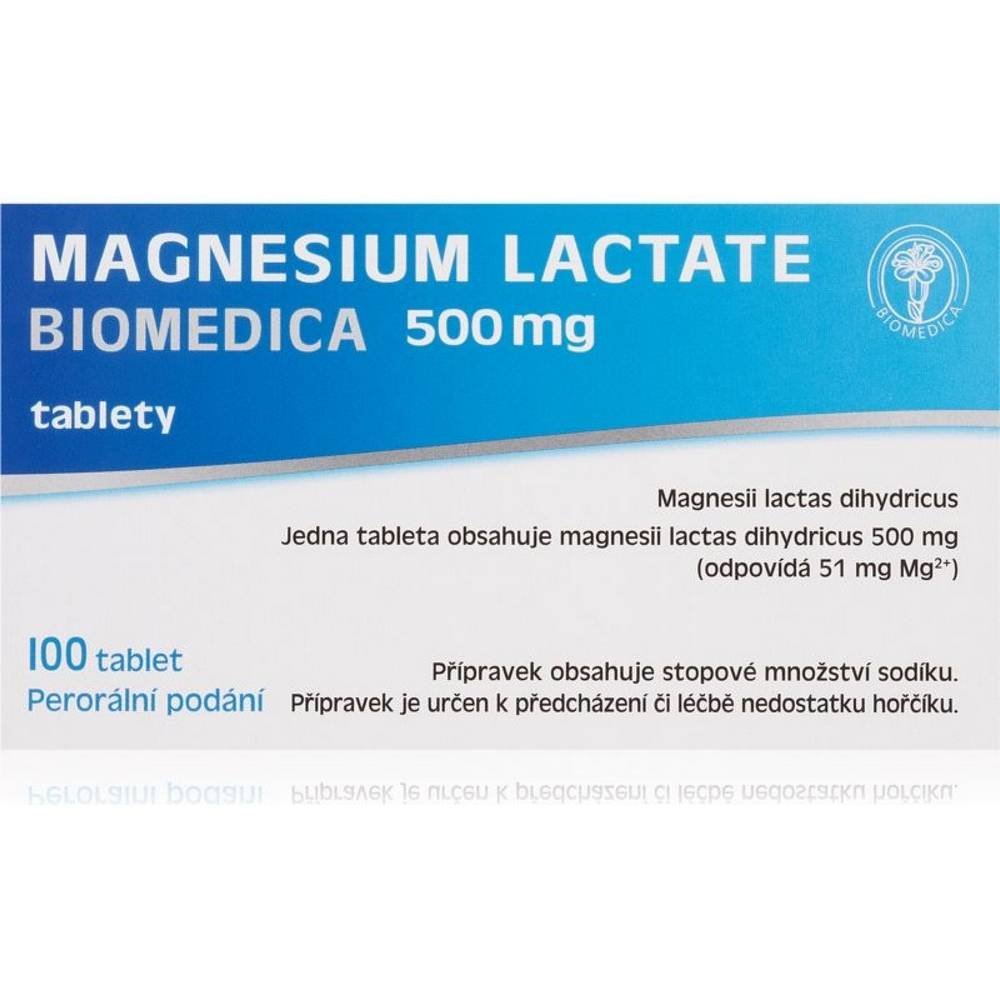 Magnesium Lactate Biomedica 500mg Tabletten 100 Stück