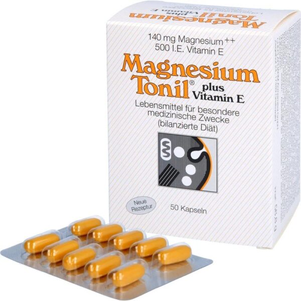 MAGNESIUM TONIL Plus Vitamin E Capsules 50 Pieces
