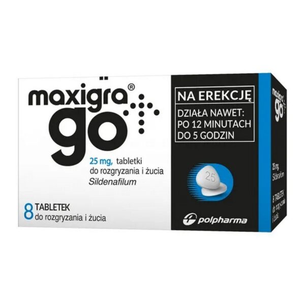 Maxigra Go 25 mg Chewable Tablets 8 pcs