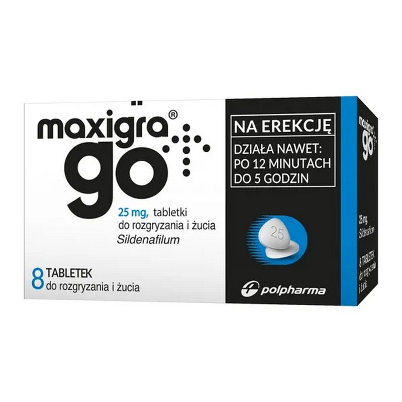Maxigra Go 25 mg Chewable Tablets 8 pcs