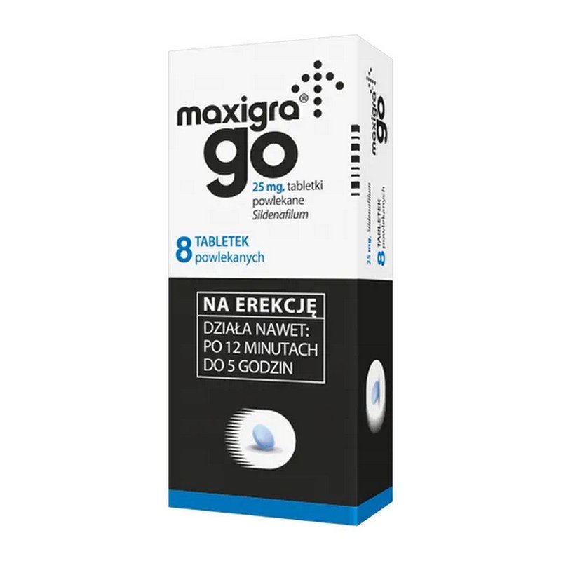Maxigra Go 25 mg Chewable Tablets 8 pcs