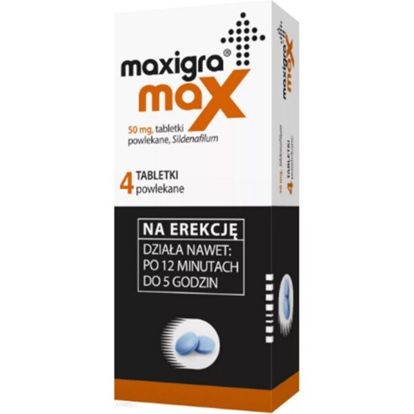 Maxigra Max 50 mg tablets 4 pcs