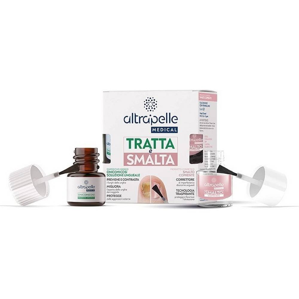 Medical Tratta & Smalta Ungueal Solution, 7 ml + Nail Polish, 5 ml