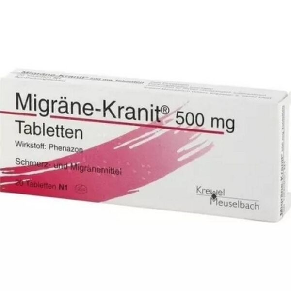 Migräne Kranit 500 mg Tablets (Migraine Kranit) 20 pcs