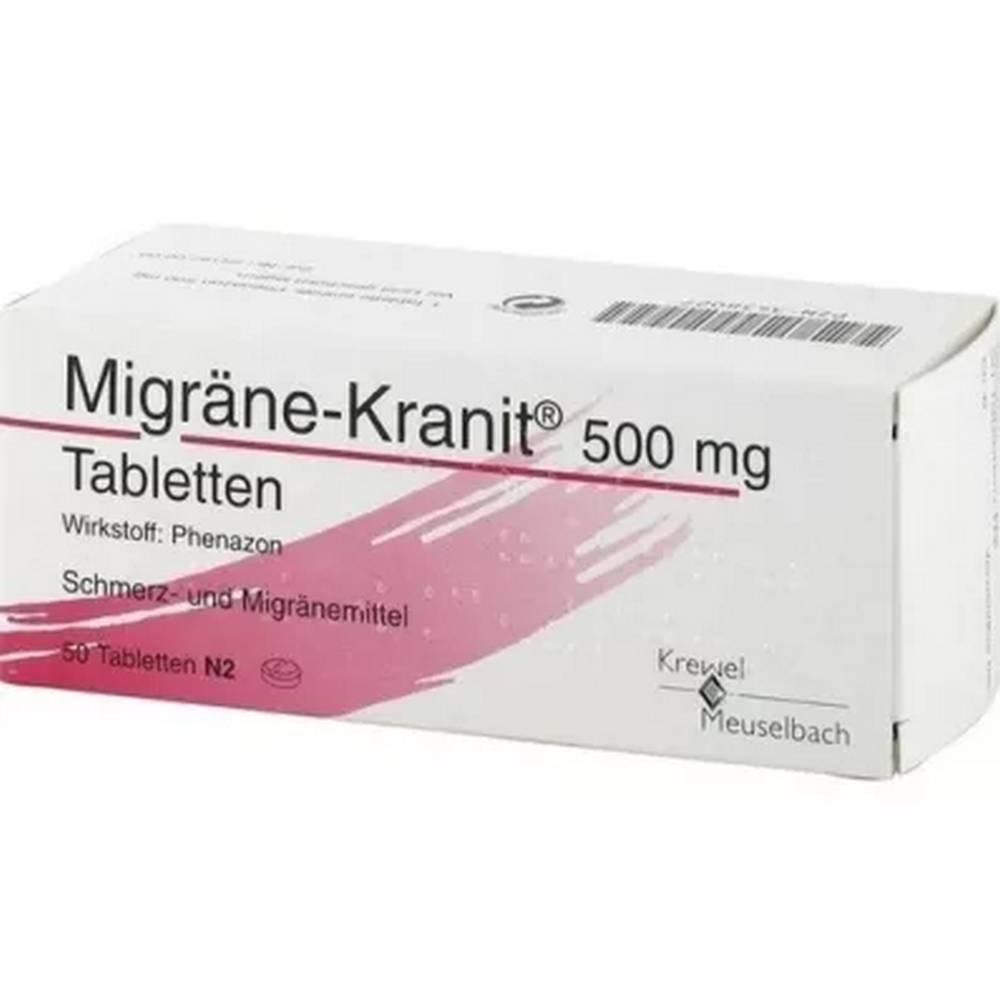 Migräne Kranit 500 mg Tablets (Migraine Kranit) 50 pcs
