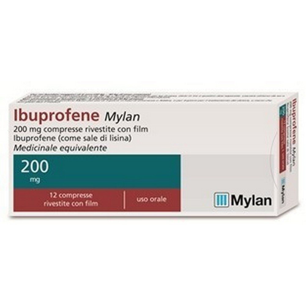 Mylan Ibuprofene 200mg Tabletten 12 Stück