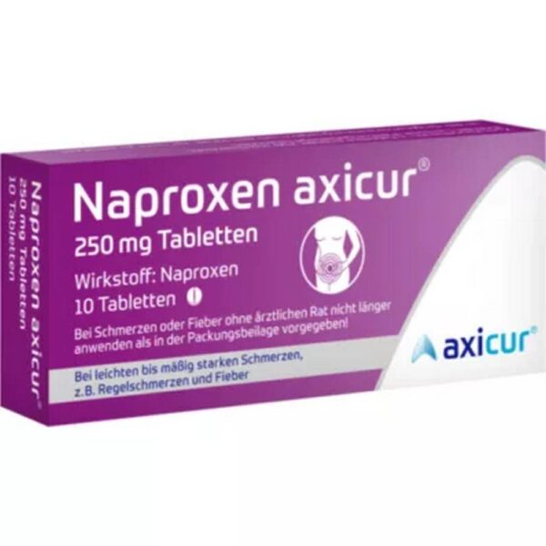 NAPROXEN Axicur 250 mg tablets — 10 pcs