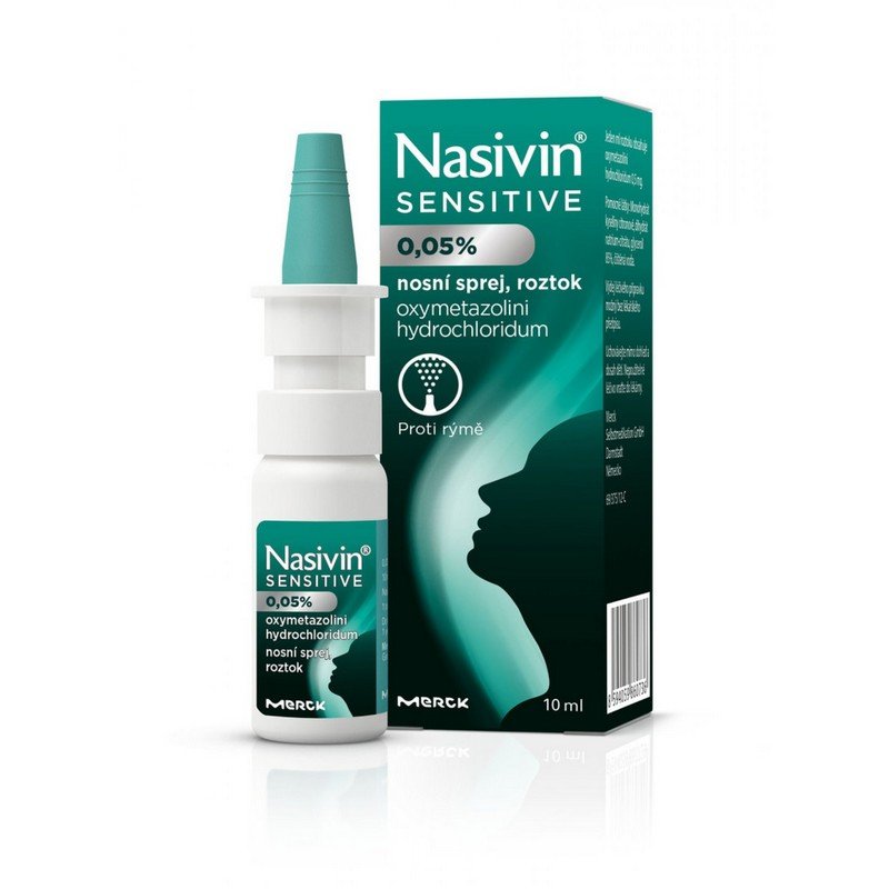 Nasivin Sensitive 0.05% (0.5 mg/ml) nasal spray 10 ml