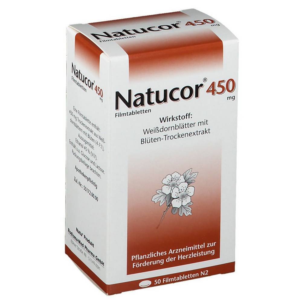 Natucor 450 mg Film-Coated Tablets 50 pcs