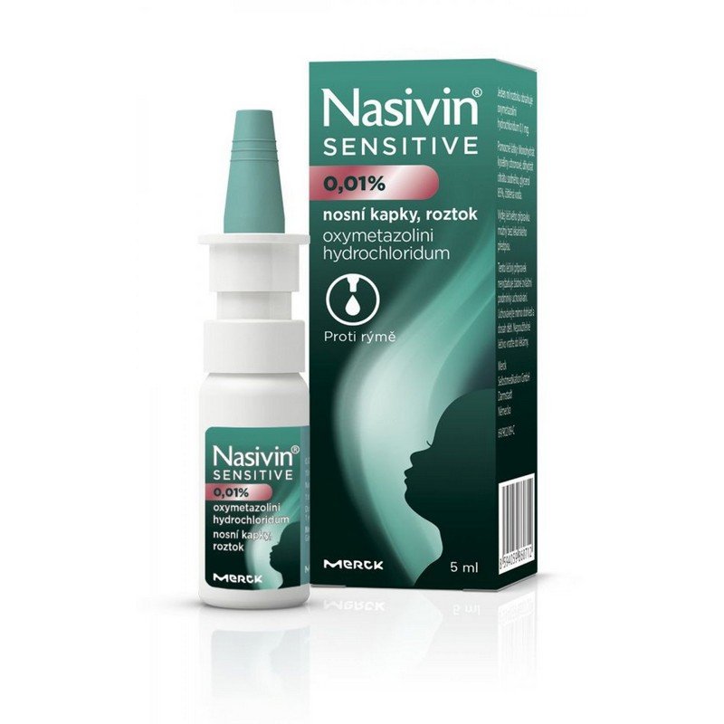 Nazivin Sensitive 0.01% nasal drops 5 ml