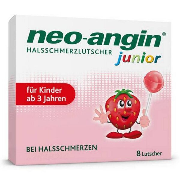 Neo-Angin Junior Sore Throat Lollipops 8 pcs