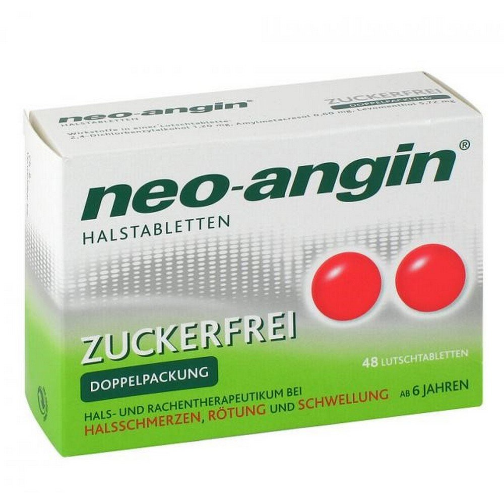 Neo-Angin Throat Lozenges Sugar-Free 48 pcs