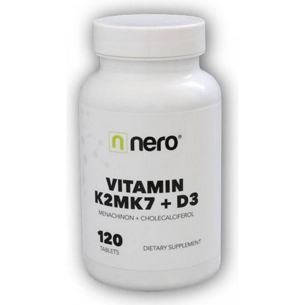 Nerodrinks Vitamin K2 MK7 + D3 120 Capsules