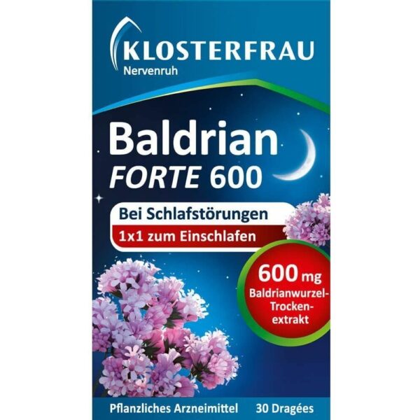 Nervenruh Baldrian Forte 600 Dragees 30 Stück