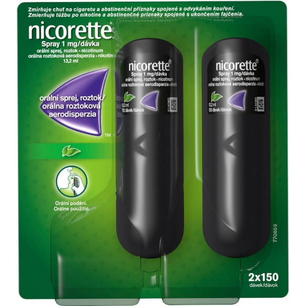 Nicorette 1 mg Spray 2 × 13.2 ml