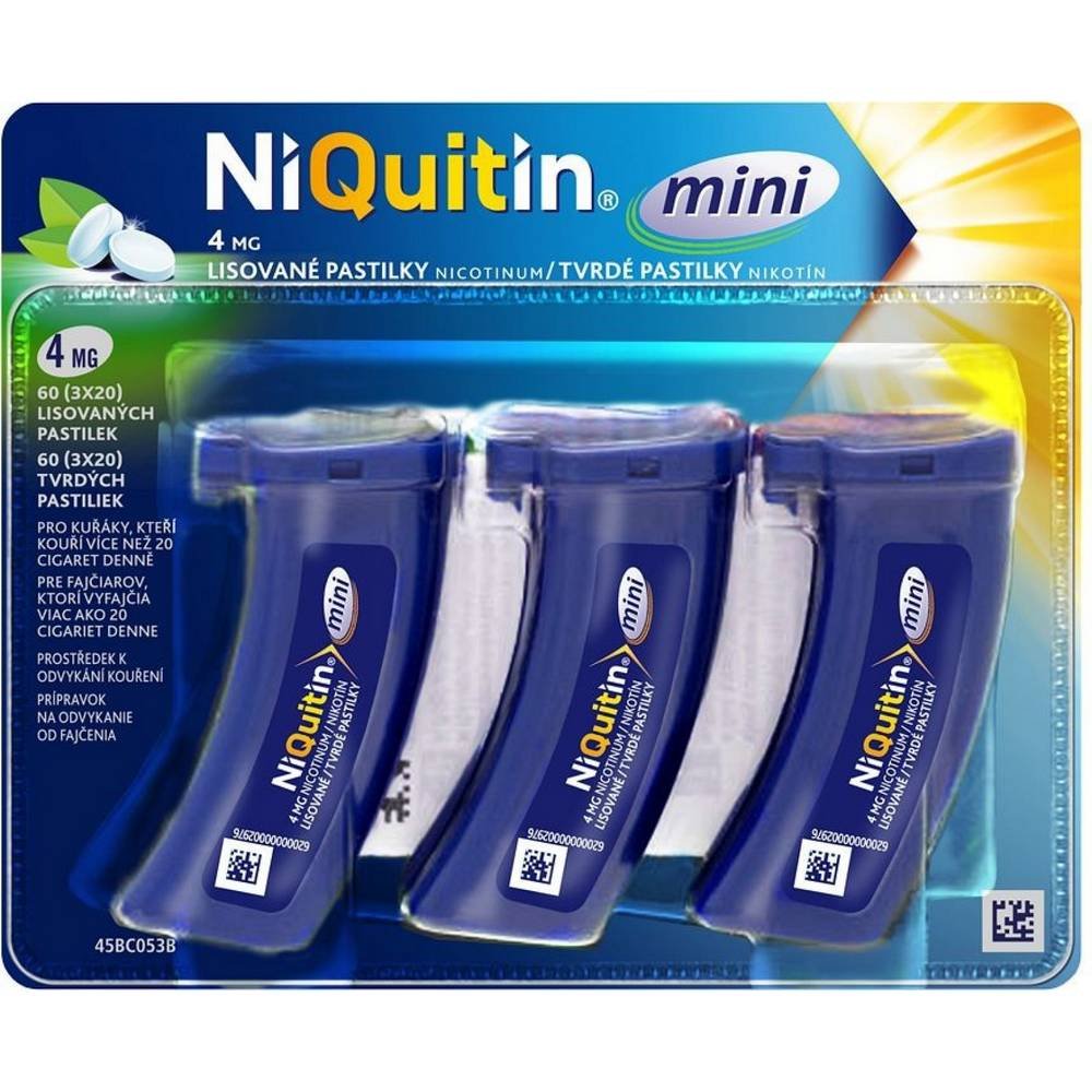NiQuitin Mini 4 mg Lozenges 3 × 20 pcs