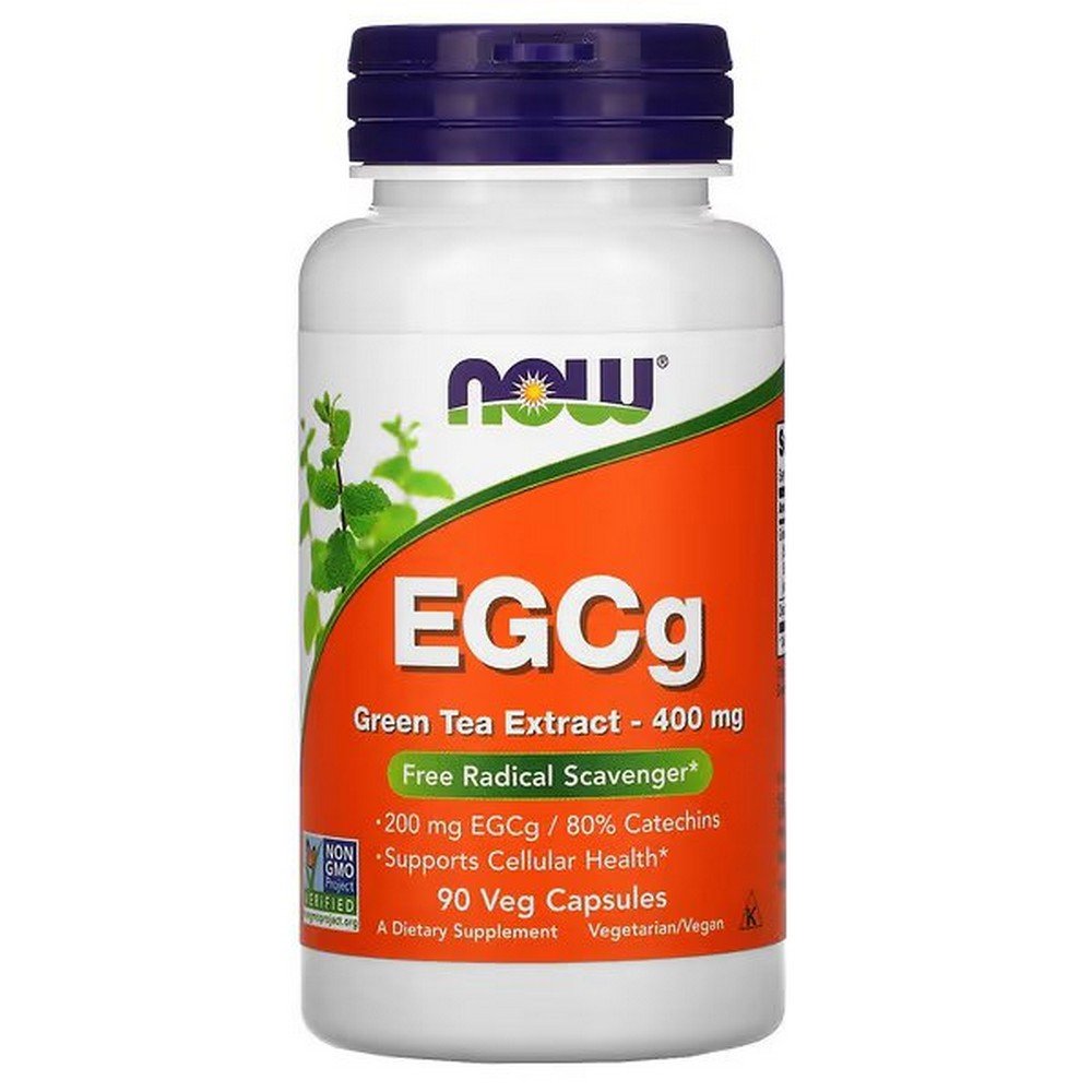 NOW Foods EGCg Green Tea Extract – 400 mg, 90 Vegetarian Capsules