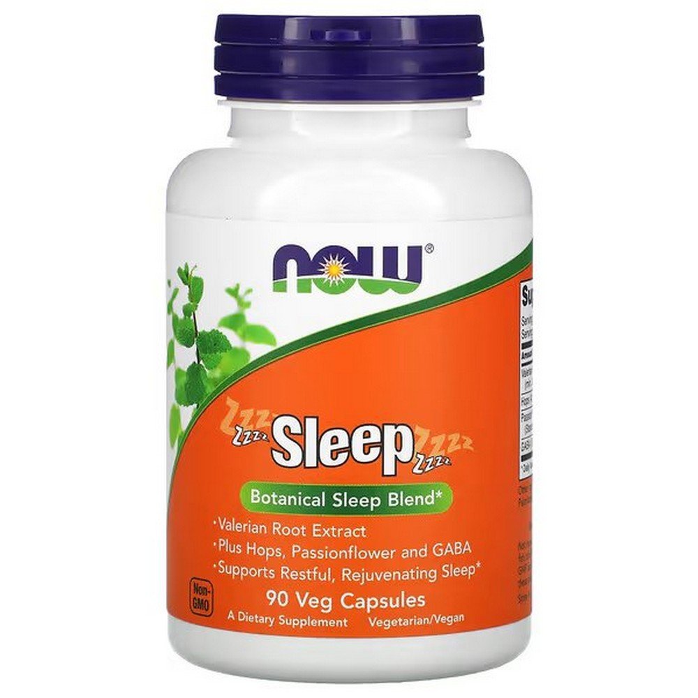 NOW Foods Sleep Botanical Sleep Blend 90 Vegetarian Capsules