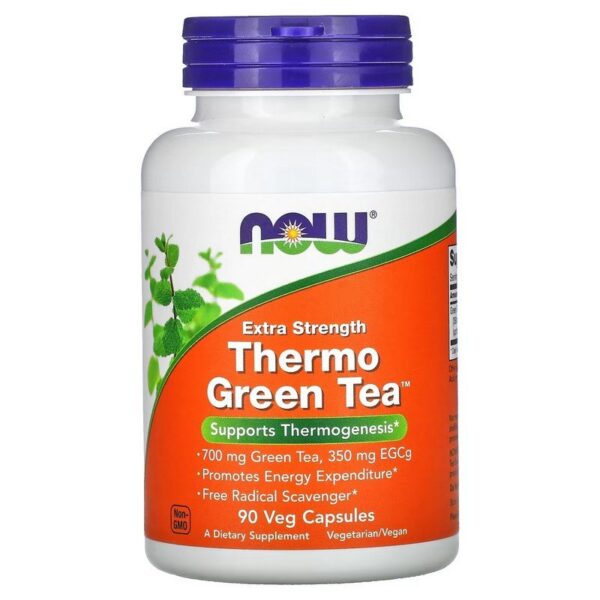 NOW Foods Thermo Green Tea Extra Strength 90 Veg Capsules