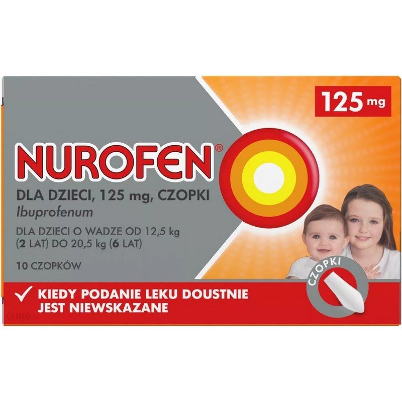 Nurofen for Children Suppositories 125 mg (Ibuprofen) 10 pcs