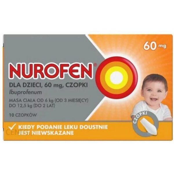 Nurofen for Children Suppositories 60 mg (Ibuprofen) 10 pcs