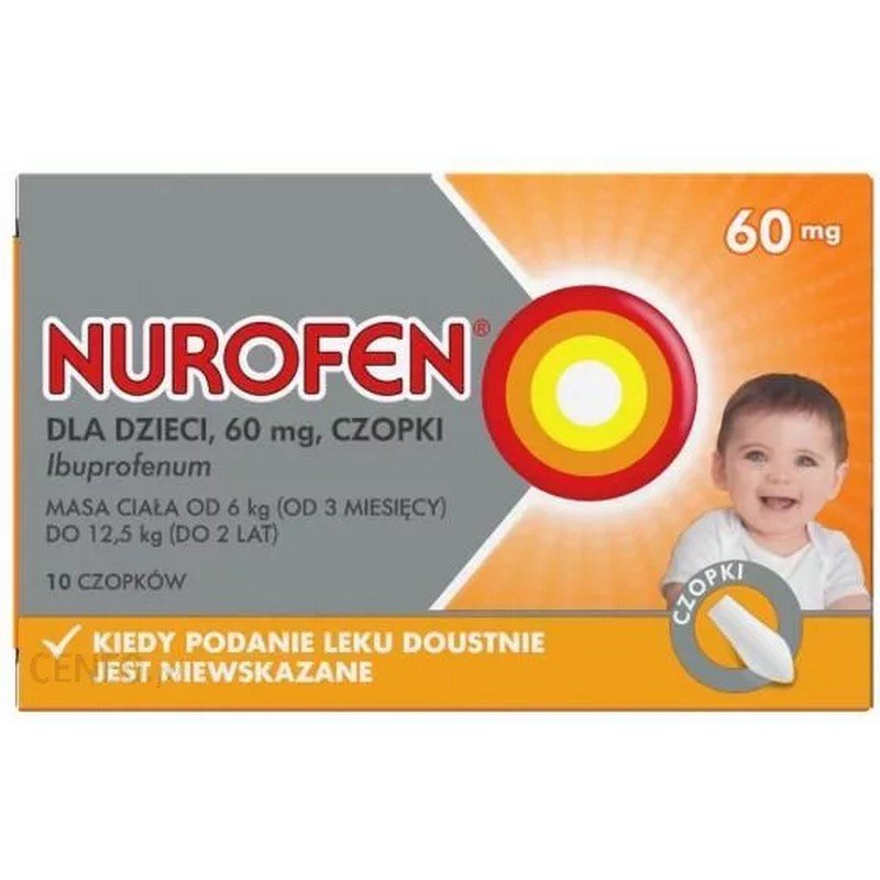 Nurofen for Children Suppositories 60 mg (Ibuprofen) 10 pcs