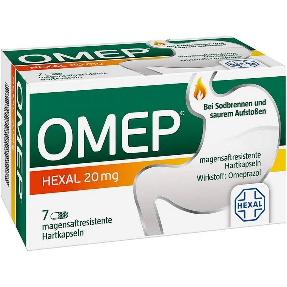 Omep Hexal 20 mg Gastro-Resistant Capsules 7 pcs