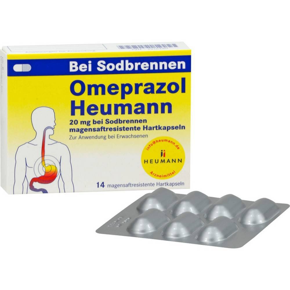 Omeprazol Heumann 20 mg Gastro-Resistant Capsules 14 pcs