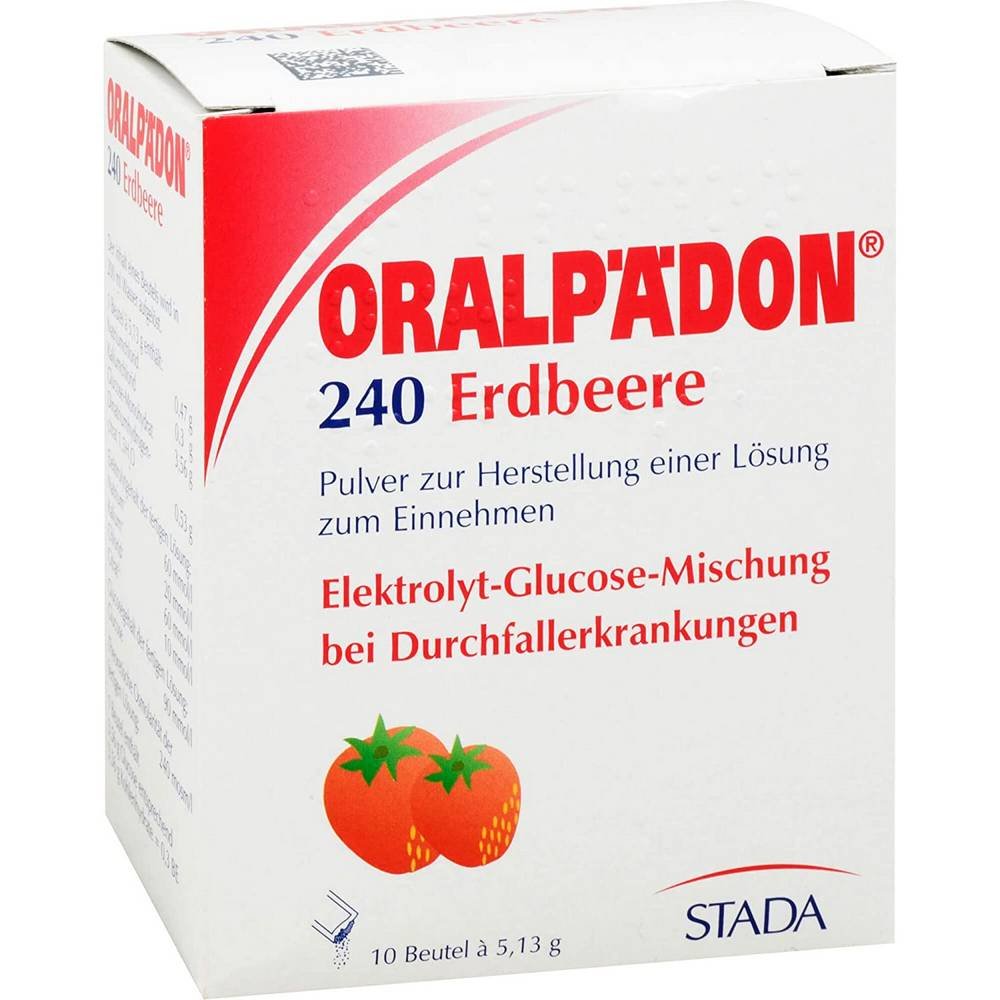 Oralpadon 240 Strawberry Powder Sachets 10 Pieces