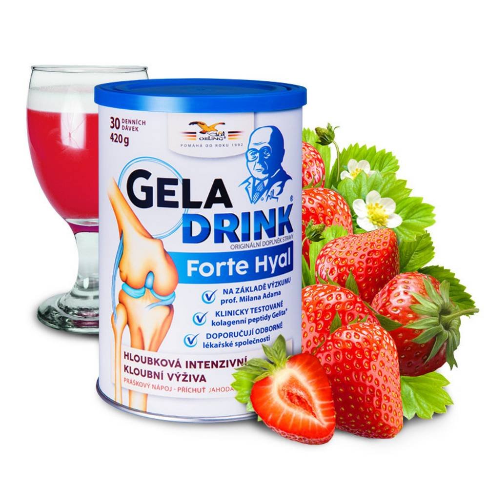 Orling Geladrink Forte Hyal Strawberry Flavor 420 g