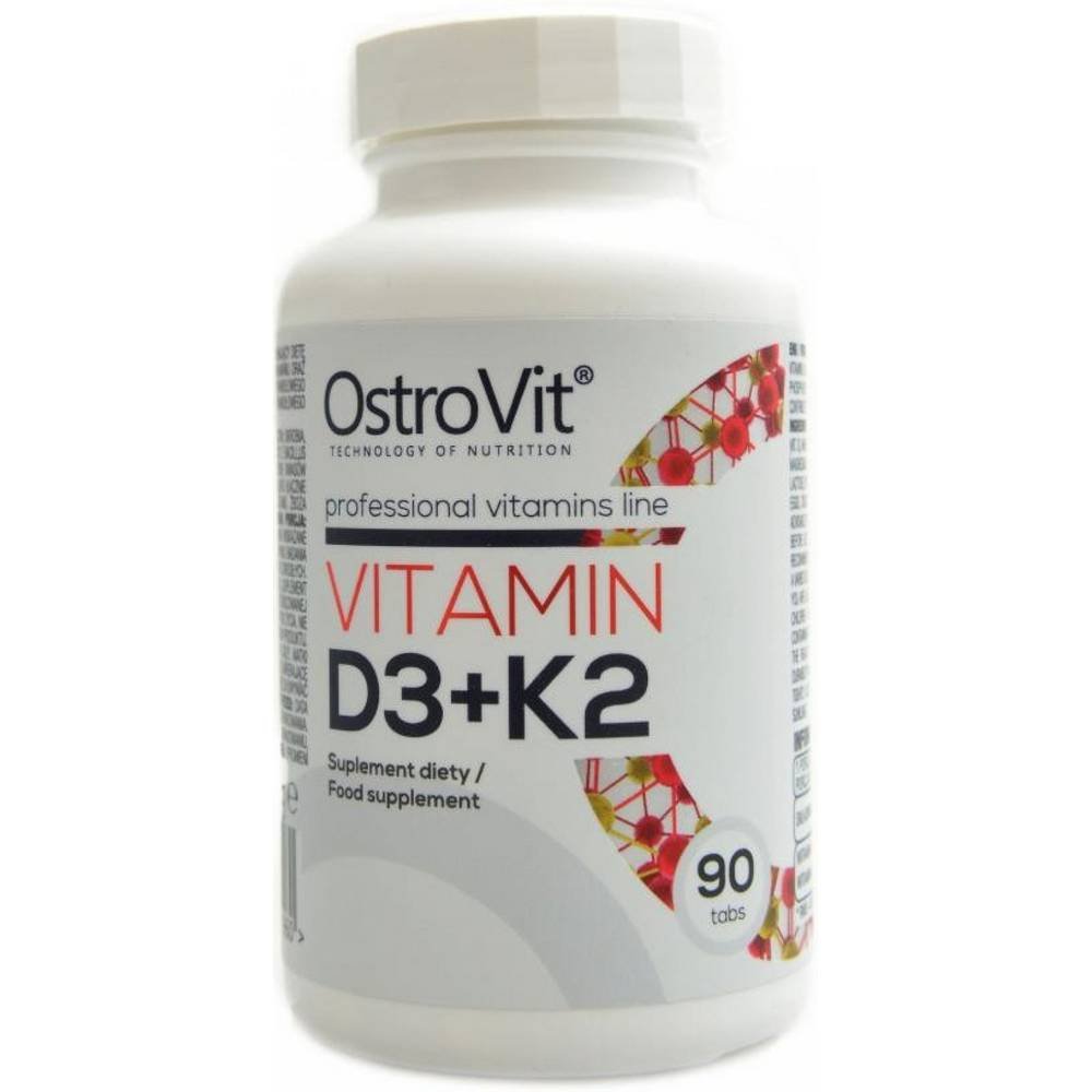 OstroVit Vitamin D3 + K2 + Calcium 90 Tablets