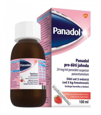 Panadol for Children 24 mg/ml Strawberry oral suspension 100 ml