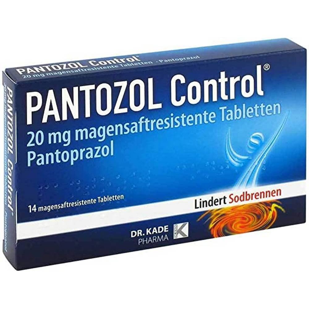 Pantozol Control 20 mg Gastro-Resistant Tablets 14 pcs
