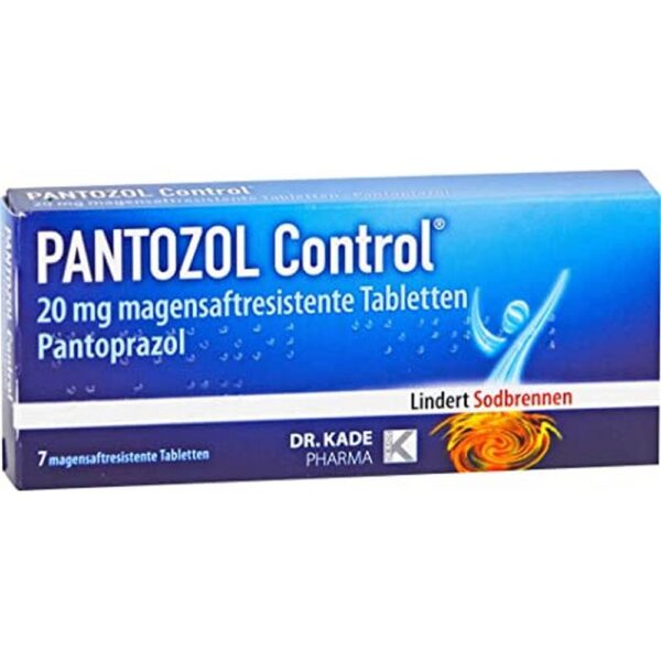 Pantozol Control 20 mg Gastro-Resistant Tablets 7 pcs